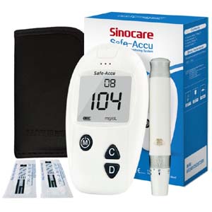 Sinocare Safe-Accu Blood Glucose Monitoring System Ι Glucometer
